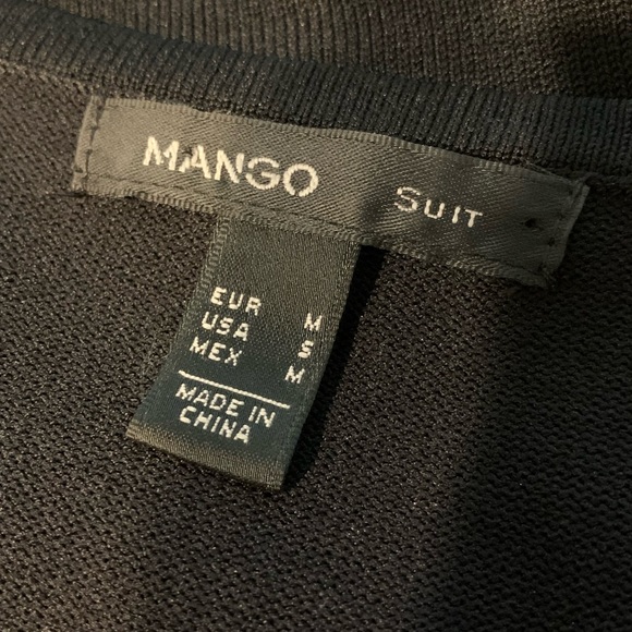 MANGO Suit Black and White Knit Bodycon Dress - Picture 5 of 6